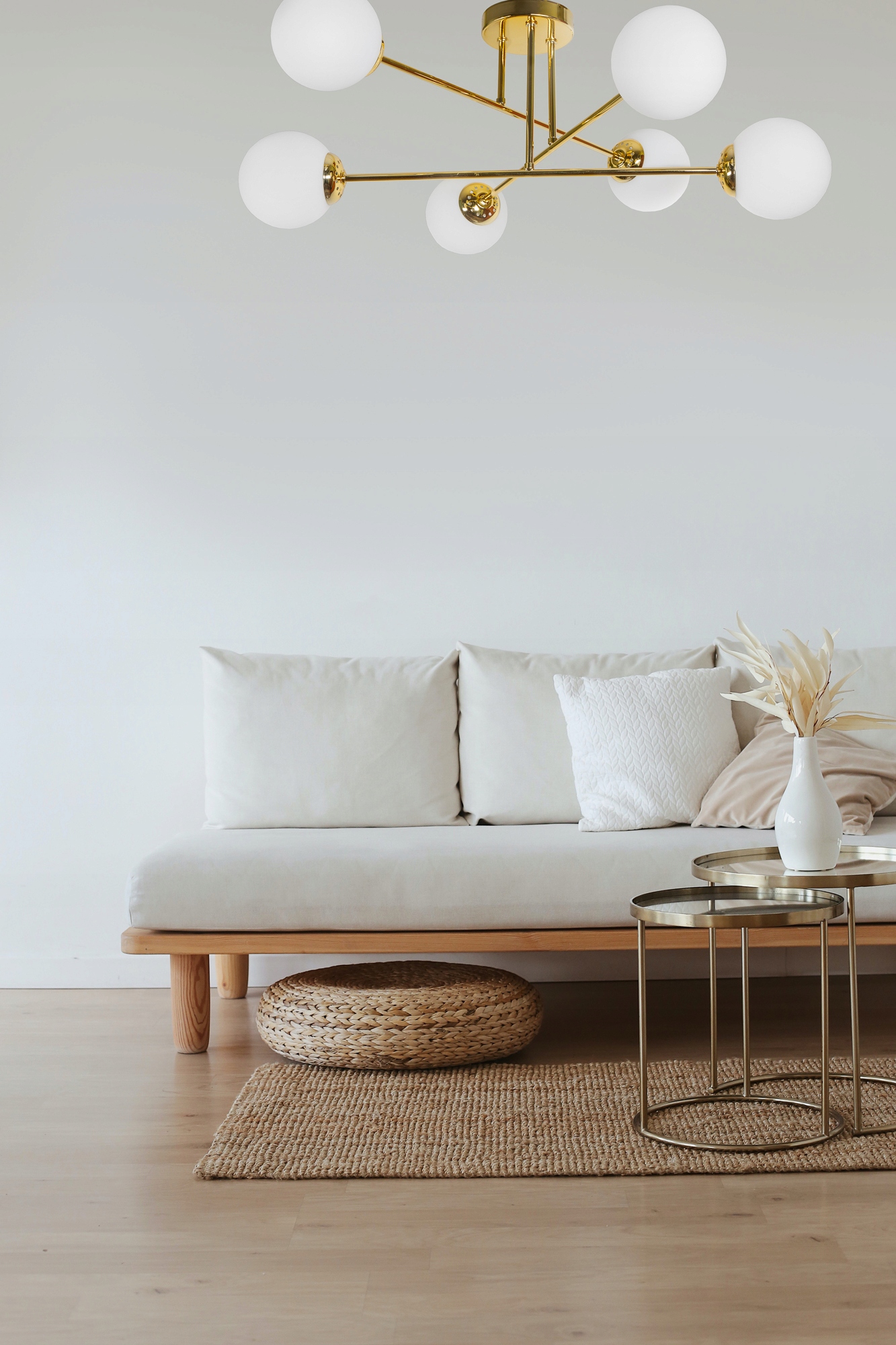 LAMPA WISZĄCA SUFITOWA ŻYRANDOL ZŁOTA KULE LED Kod producenta HEL/06/ZŁ