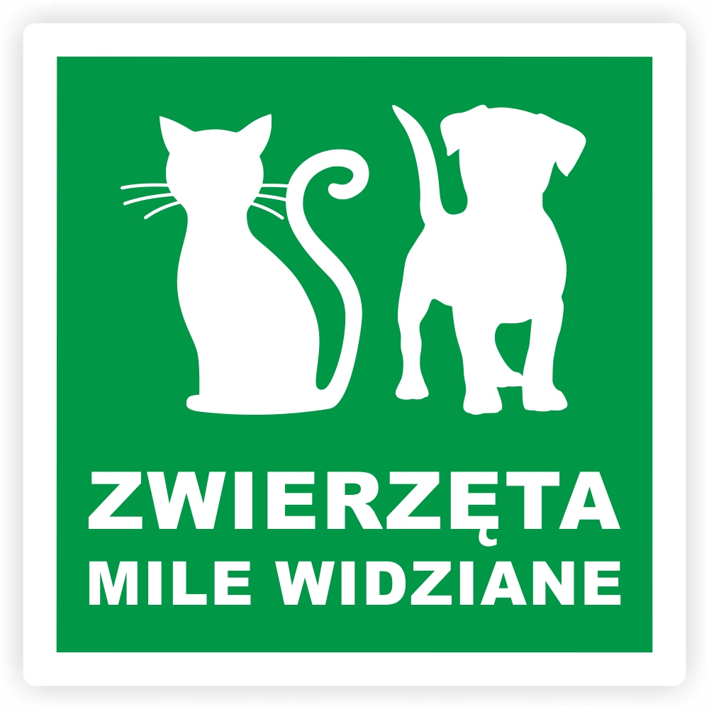 

Naklejka Zwierzęta Mile Widziane 10 cm