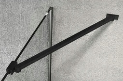 WSPORNIK drążek CZARNY MAT KABINY ŚCIANKI pryszn WALK-IN REGULOWANY 129 cm Rodzaj ścianka