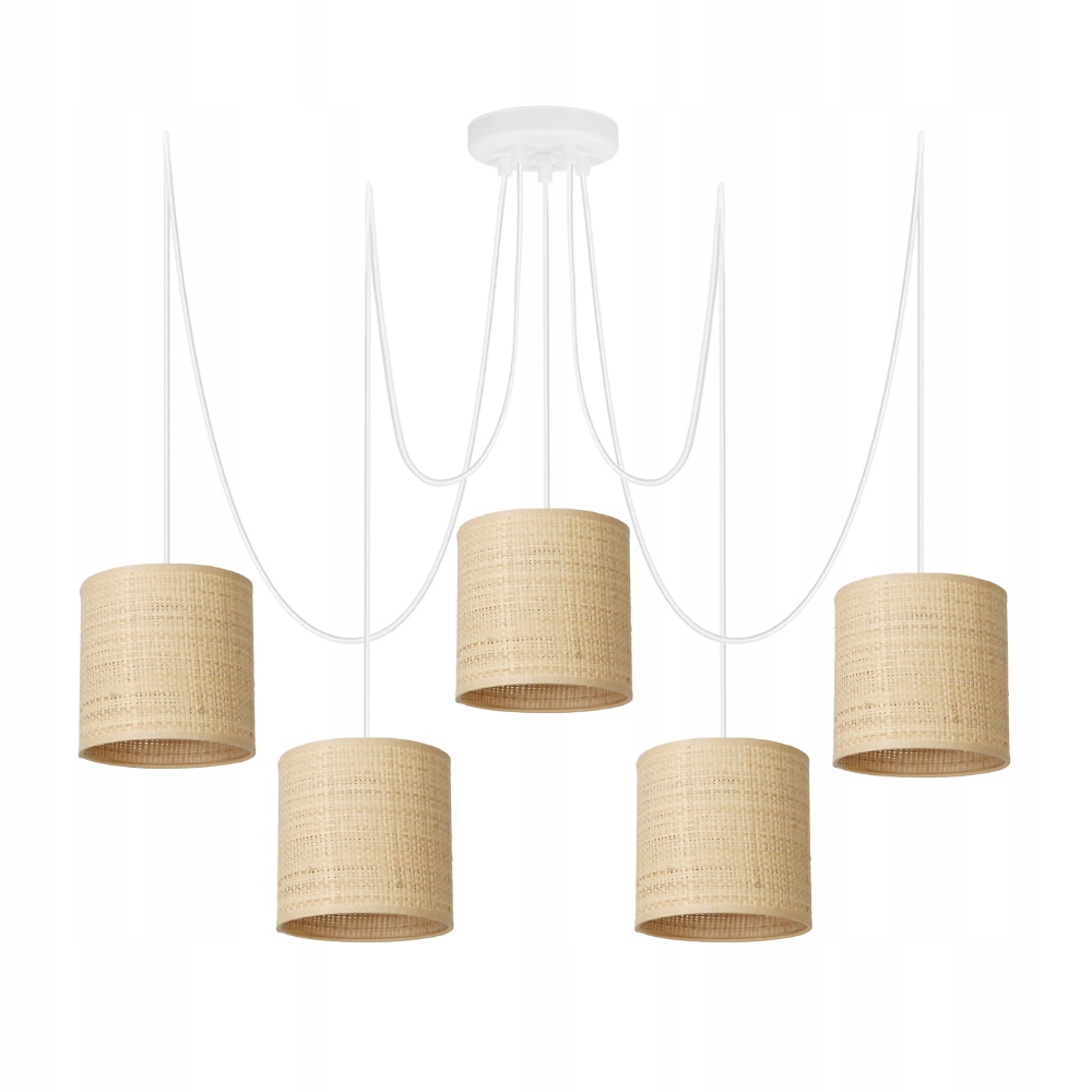 Závěsná Lampa Spider Pavouk 5 Ratan Tuba 15 CM