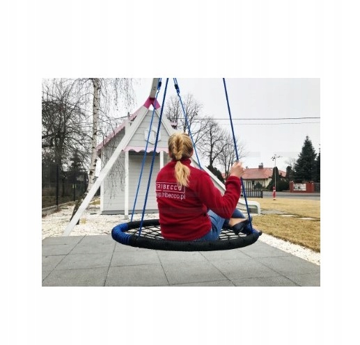 DUŻA HUŚTAWKA BOCIANIE GNIAZDO 100cm MOCNA 150kg Szerokość produktu 108 cm