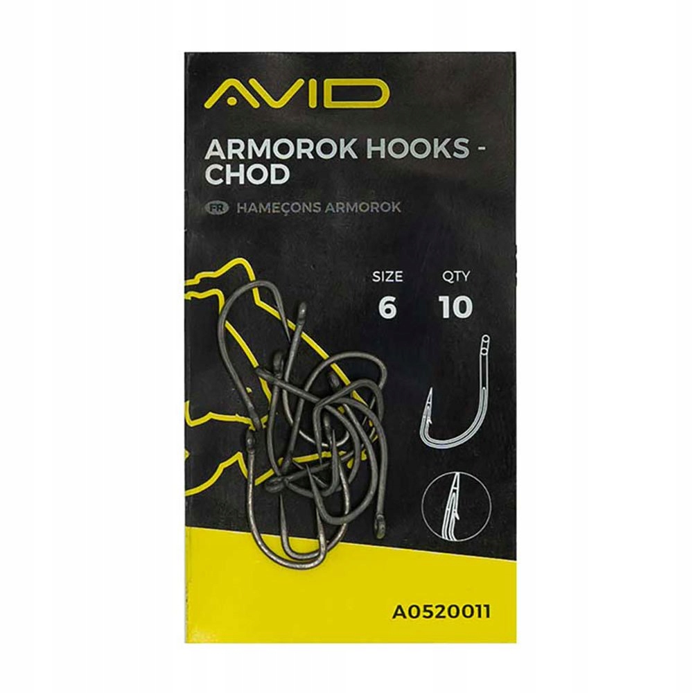 Avid Carp Armorok Hooks- Chod Size 6