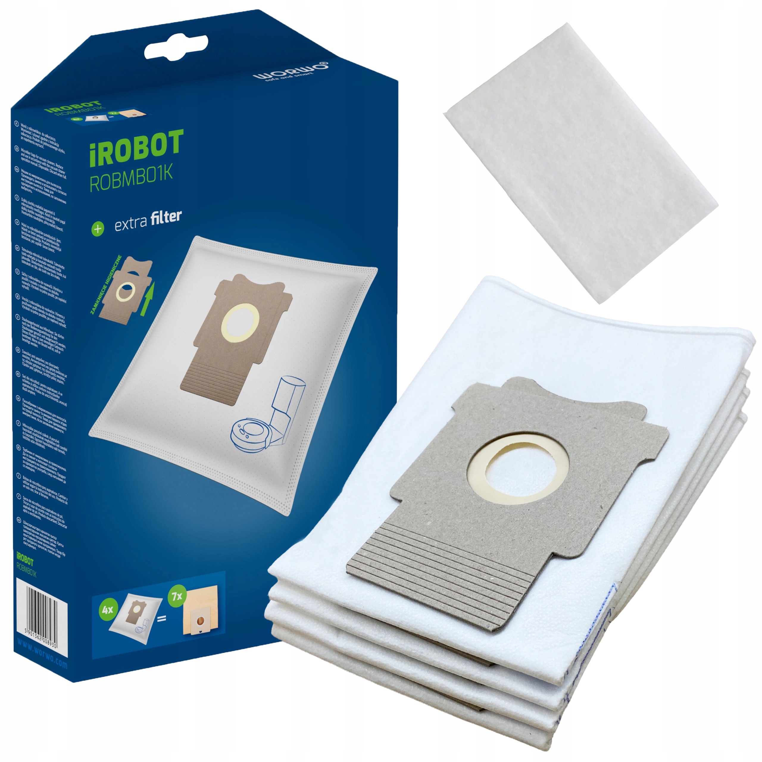 Sáček do irobot pro stanici clean base náhradní x4 za 92 Kč - Allegro