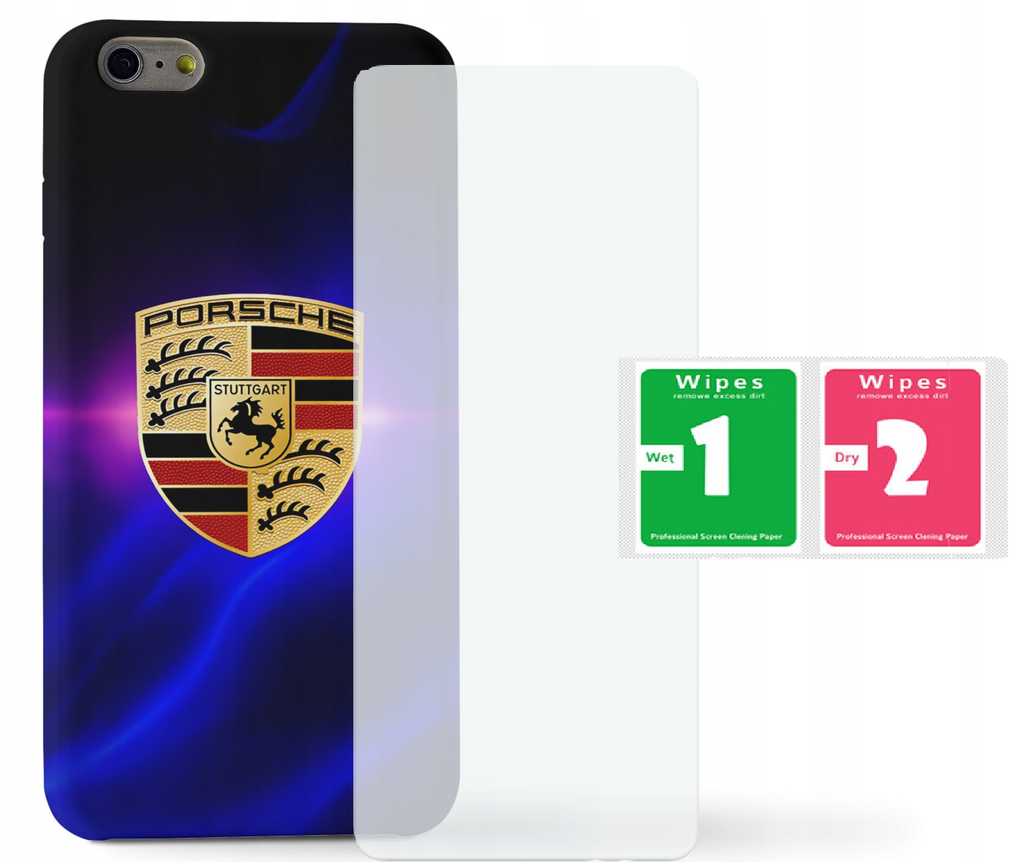 

Case Etui do Iphone 7 8 SE2- Moto-porsche+szkł