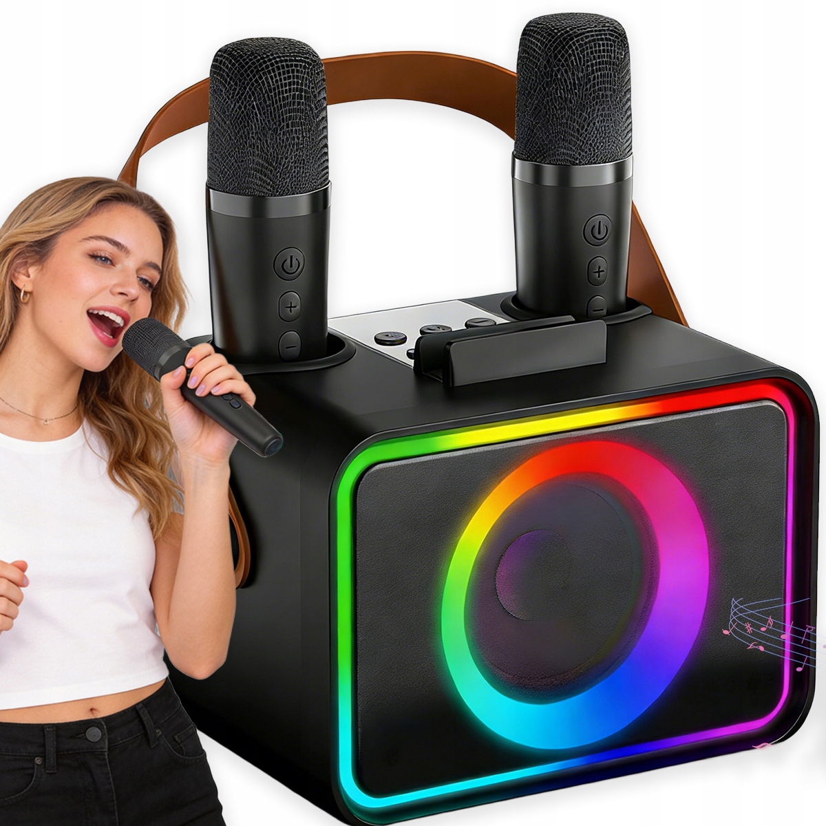 Bezdrátový Přenosný Karaoke Set, Sada 2 Usb Mikrofonů