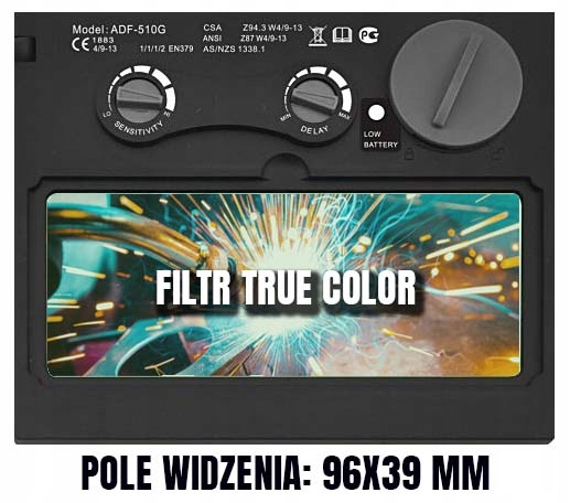 MASKA SPAWALNICZA IDEAL APS510G TRUE COLOR MIG TIG Marka Ideal