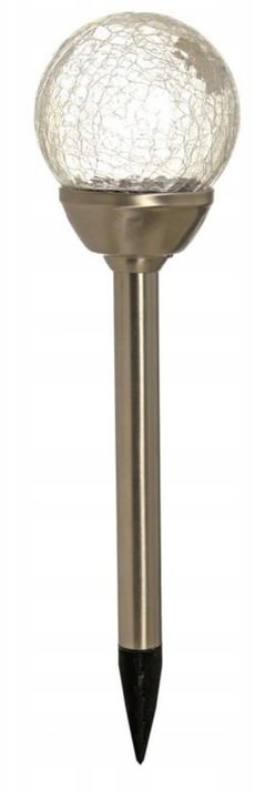 

Lampa solarna ze stali nierdzewnej ze szklaną kulą