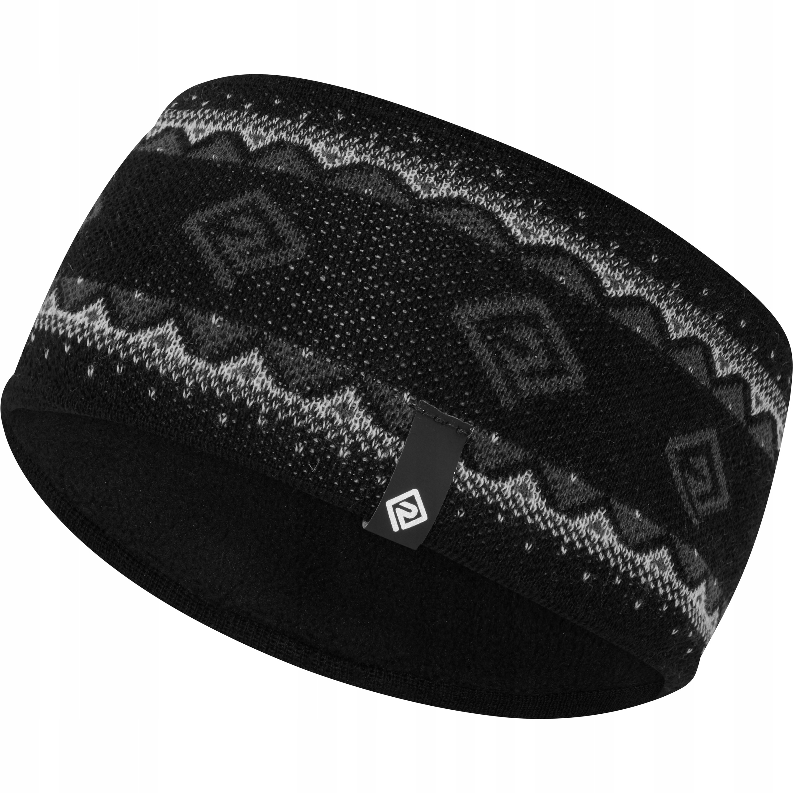 Opaska na Głowę Sportowa Ronhill Winter Headband Czarna M/L Zimowy Wzór