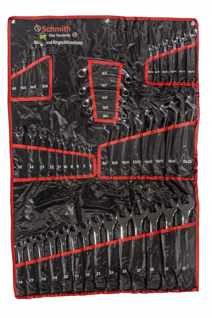 KLUCZE PŁASKO-OCZKOWE 47szt SCHMITH SQKPO-04