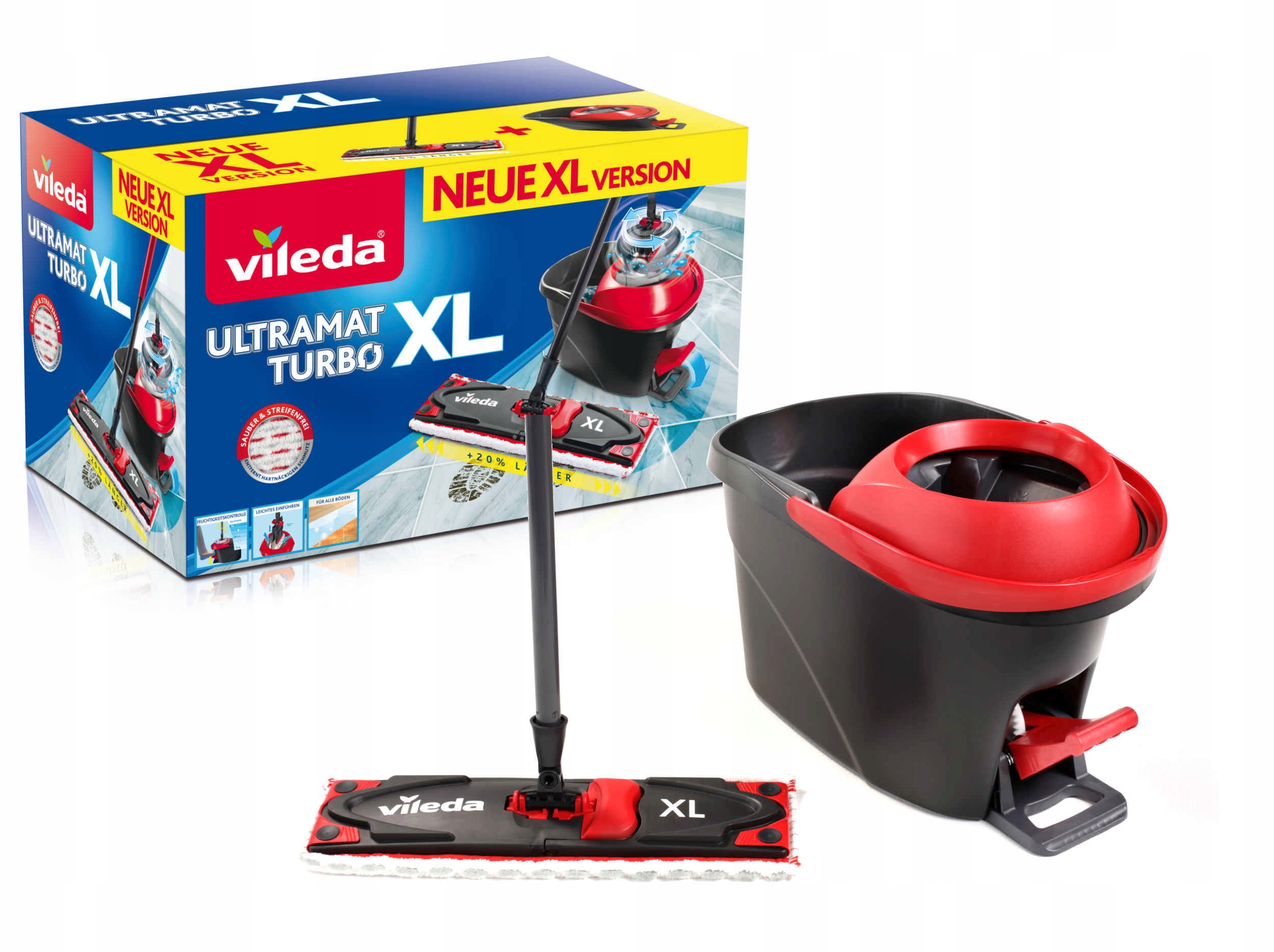 Vileda Mop Obrotowy Plaski Ultramat Turbo Xl 42 Cm 7838988545 Allegro Pl