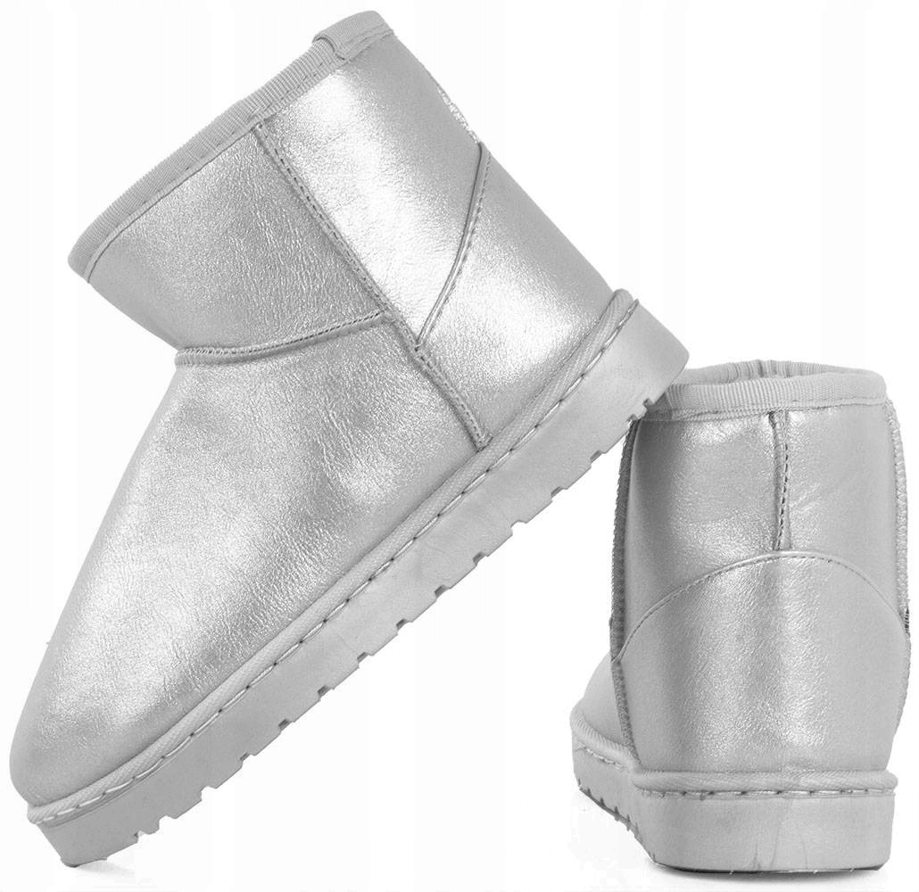 ŚNIEGOWCE BOTKI KOZAKI OCIEPLANE SREBRNE 35 Płeć dziewczynki