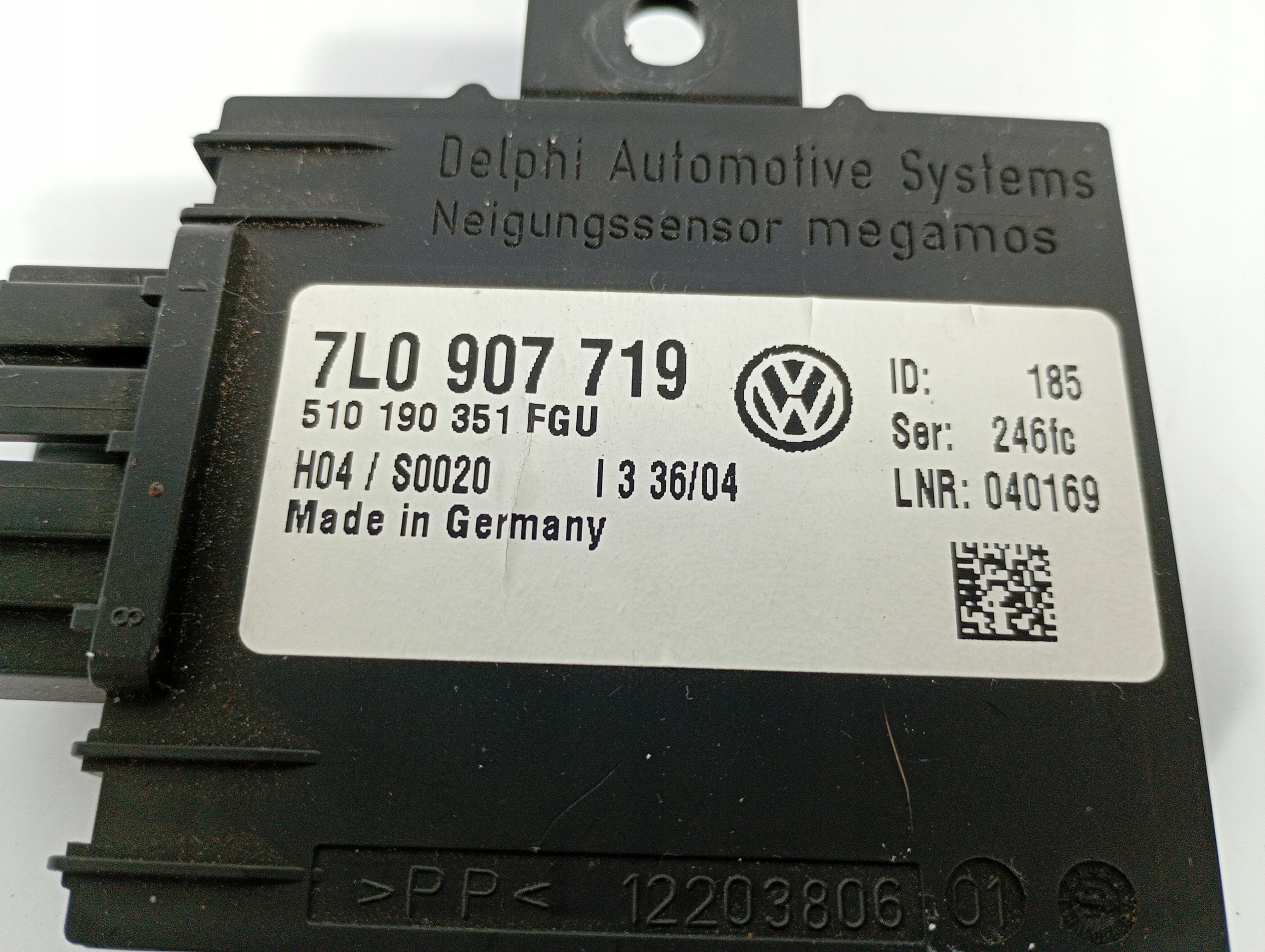 VW Phaeton 04-07 computer control unit module ALARMU OE 7L0907719
