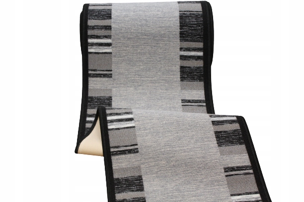 Chodnik antypoślizgowy RAMKA szary Berfin szerokość 80 cm podgumowany Szerokość produktu 80 cm