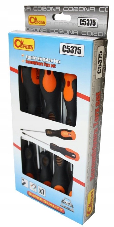 

Corona Wkrętaki Torx 7 Elementów T6-T30 C5375