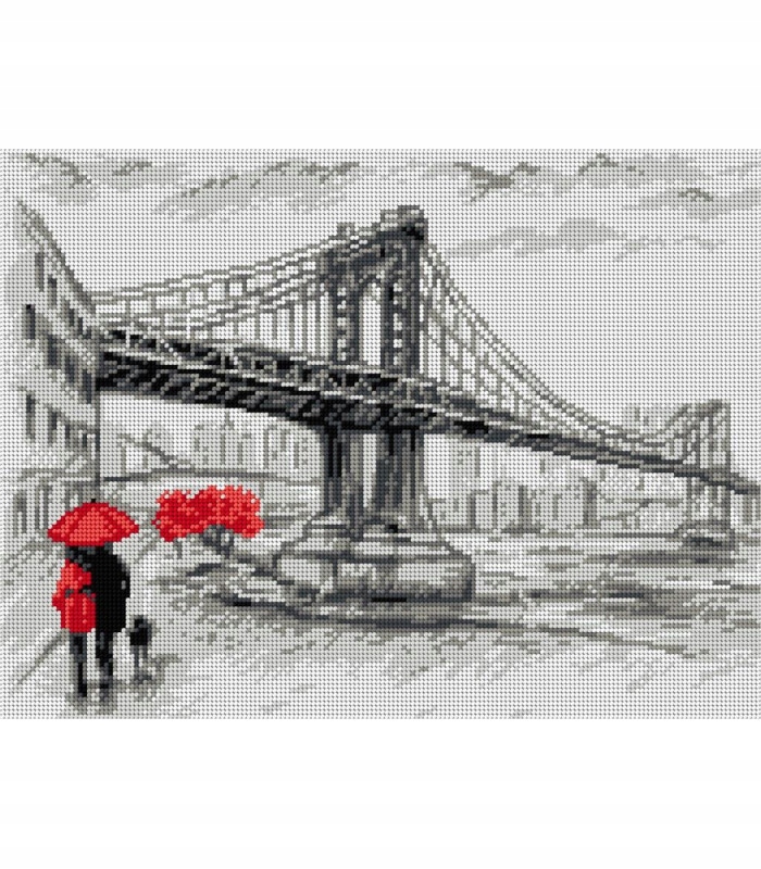 Sada Ariadna kanva mulina vyšívací jehla 30x40 8030