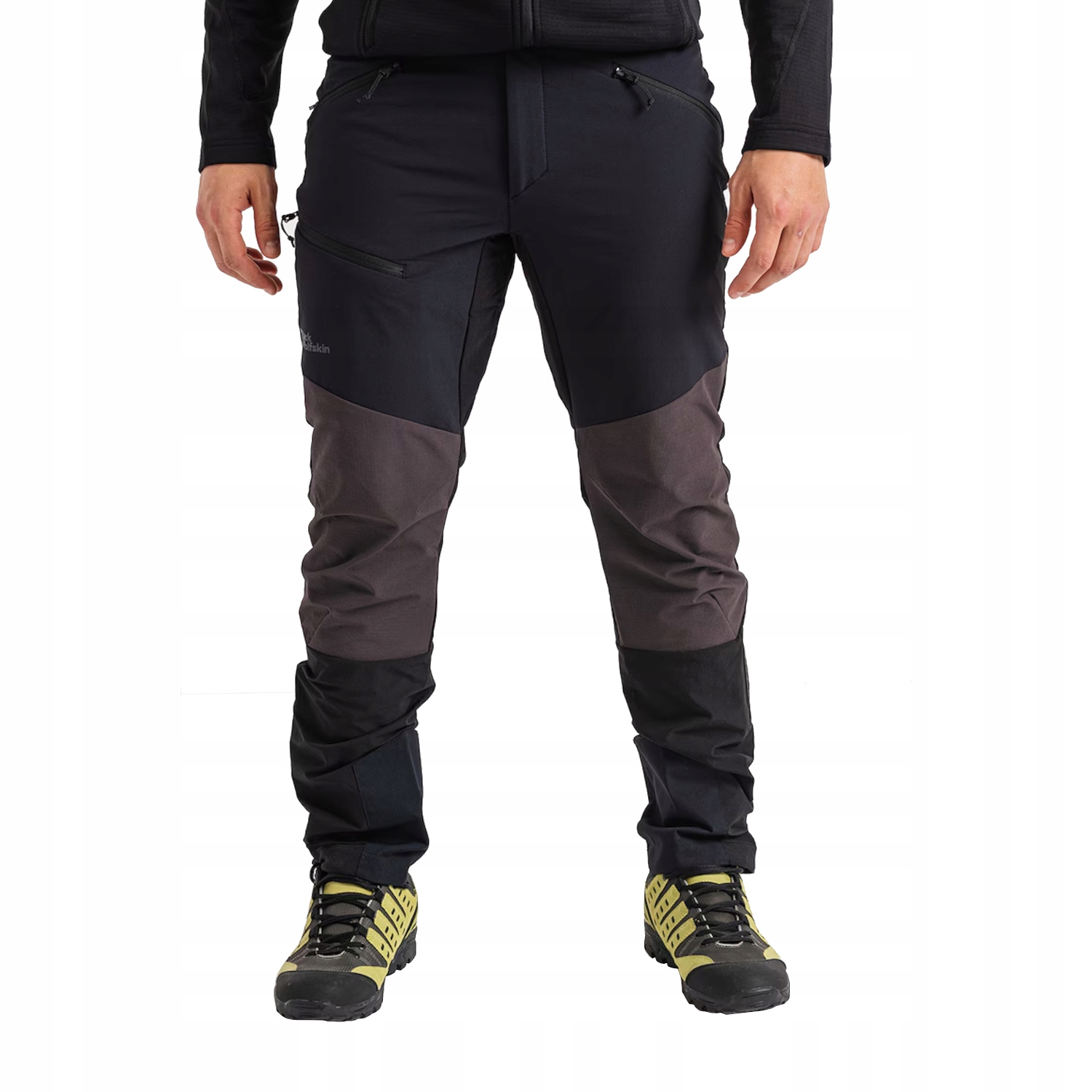 Jack Wolfskin Salmaster Pants M [58] Pánské kalhoty Polyester Černá