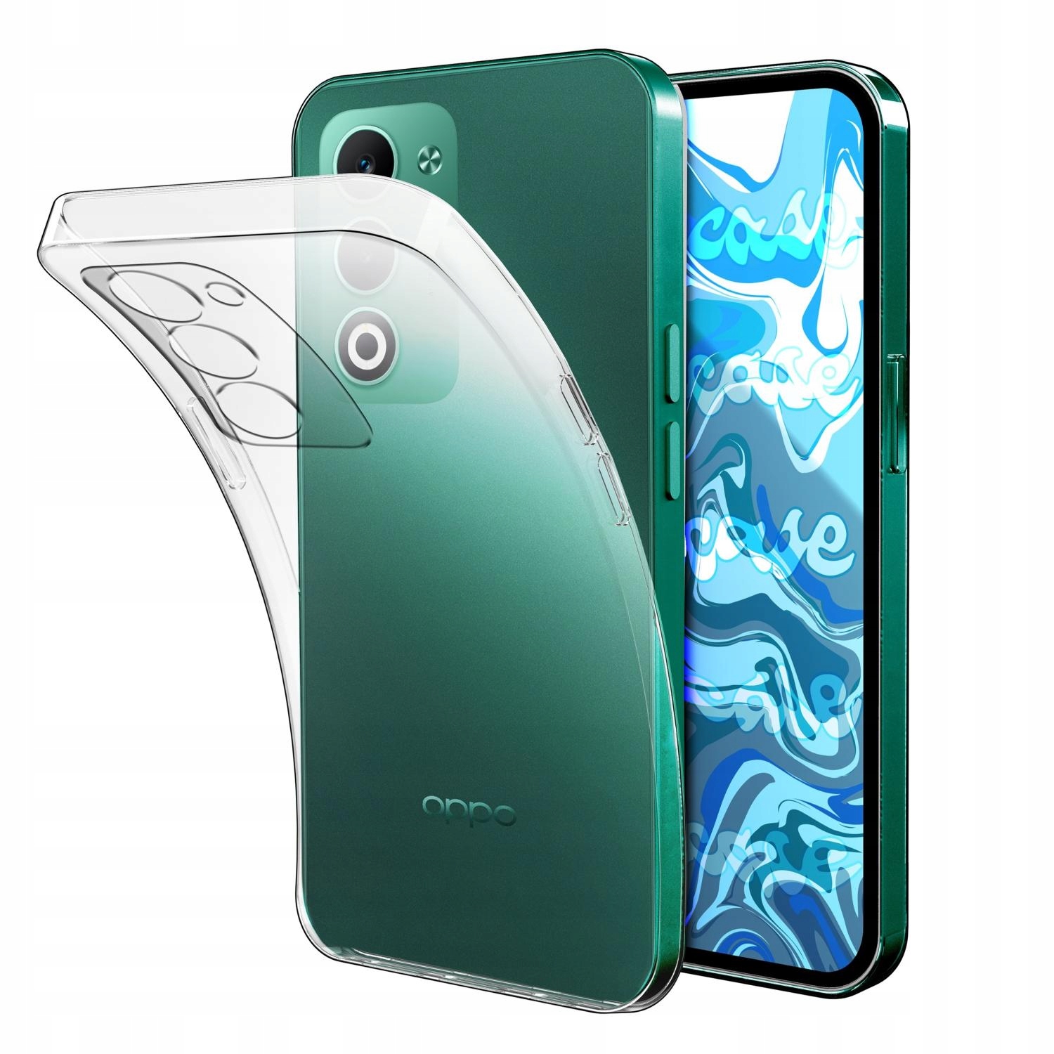 Etui do Oppo A5 5G Przezroczyste Silikonowe Plecki Obudowa Clear Case
