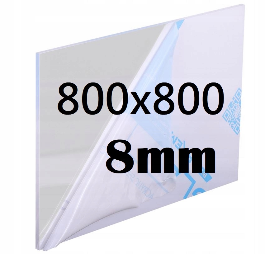 Plexi Plexi Plexi Plexa na míru 80 cm x 80 cm x 8 mm