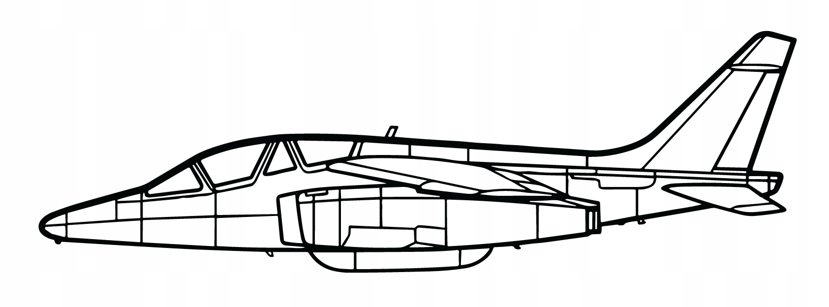 nástěnná dekorace obrázek Alpha Jet
