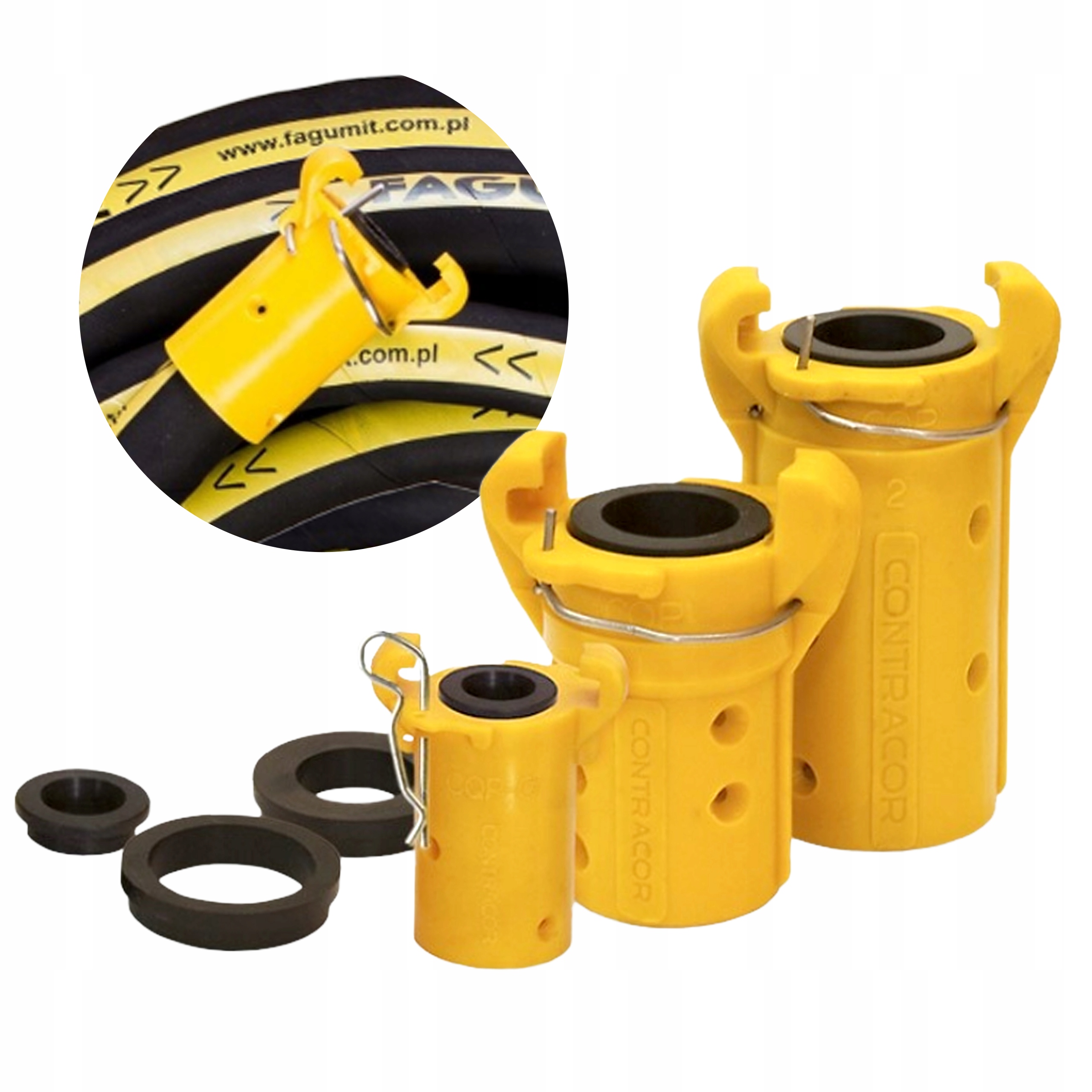 Złącze kłowe piaskarki Złączka piaskowania CQP-1 na wąż 25x7 mm Piaskowanie