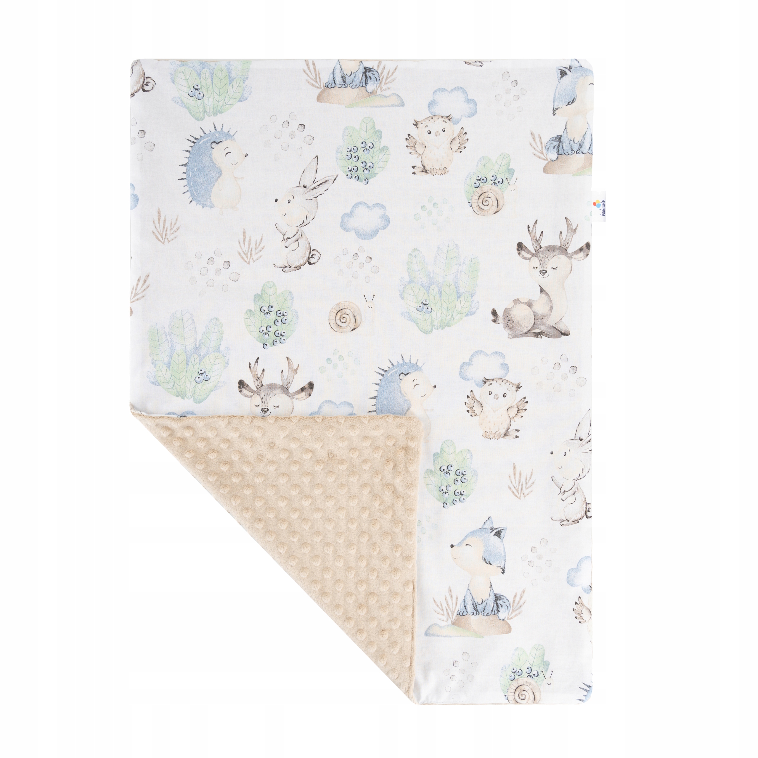 Koc do wózka bawełna z minky 55x75 z poduszką bawełna z minky 35x30 komplet EAN (GTIN) 5905544300270