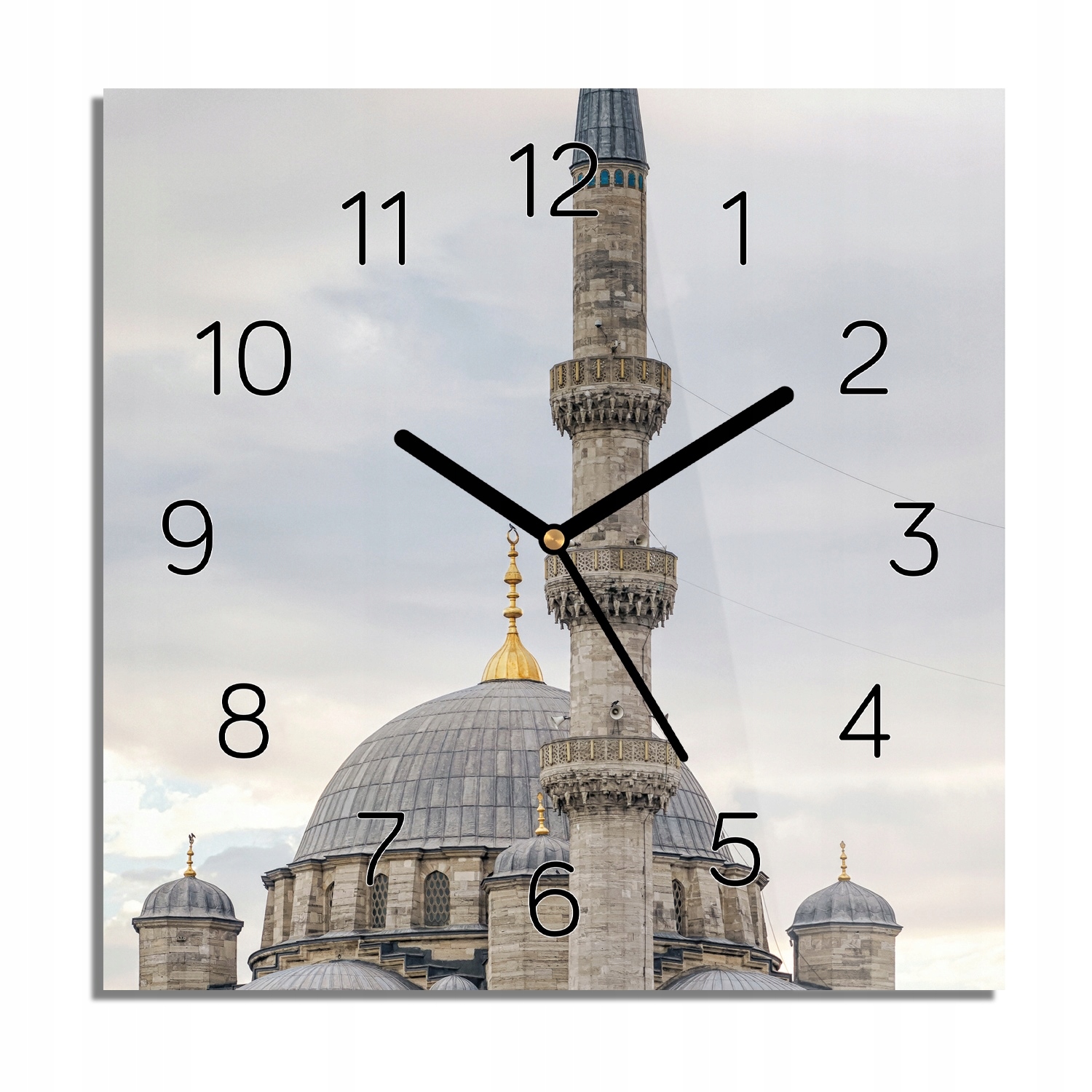 

Minaret wieża kopuły zegar szklany 30x30 z foto
