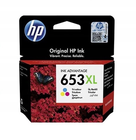 N Tusz, kartridż do Hp 653xl Cmy, kolorowy Wersja XL 653 xl Ink Advantage