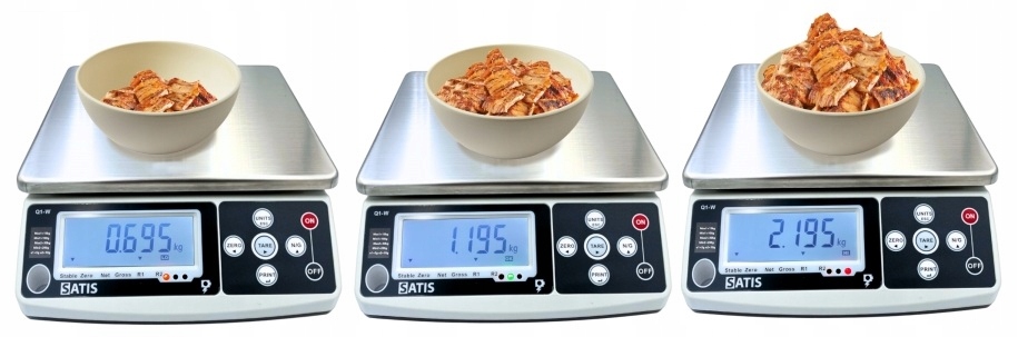Waga Sklepowa z Legalizacją 15kg 5/2g Szalka 21x25 cm SATIS Q1W615M26