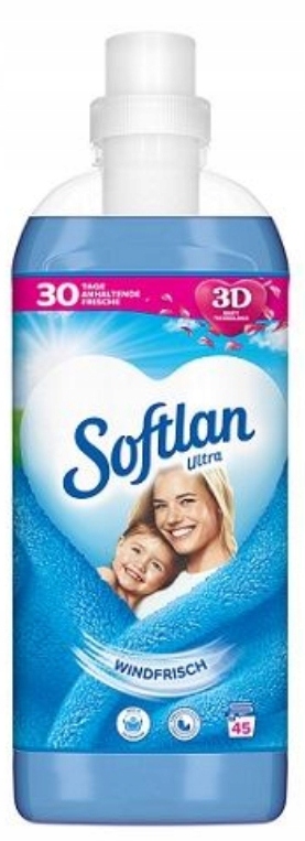 Softlan Ultra Płyn do Płukania Ubrań 1L Niebieski Windfrisch - Letni Wiatr