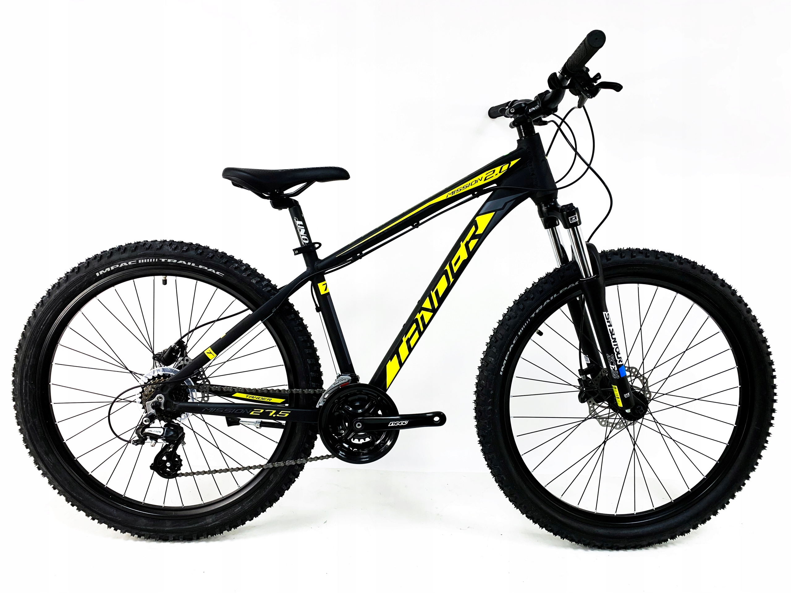 Tander Mission 2.0 27,5 Czarno żółty mat 20