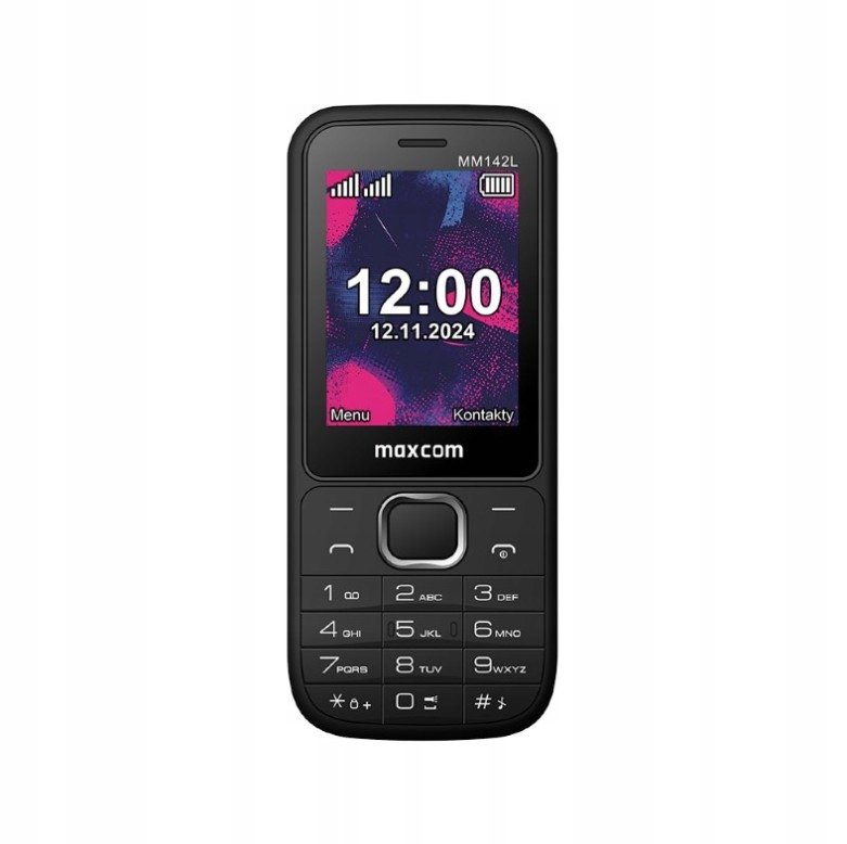 Мобильный телефон Maxcom Classic MM142 4 МБ 2G черный