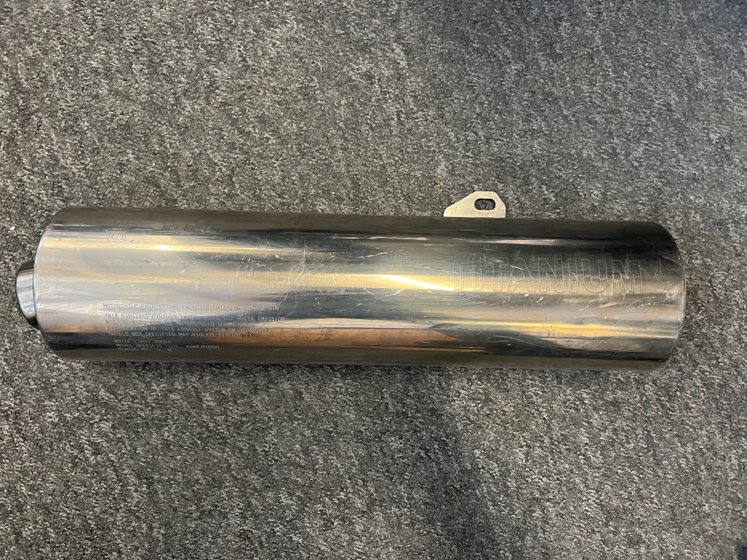 WYDECH TŁUMIK KAWASAKI ZX9 TITANUM ORYGINALNY