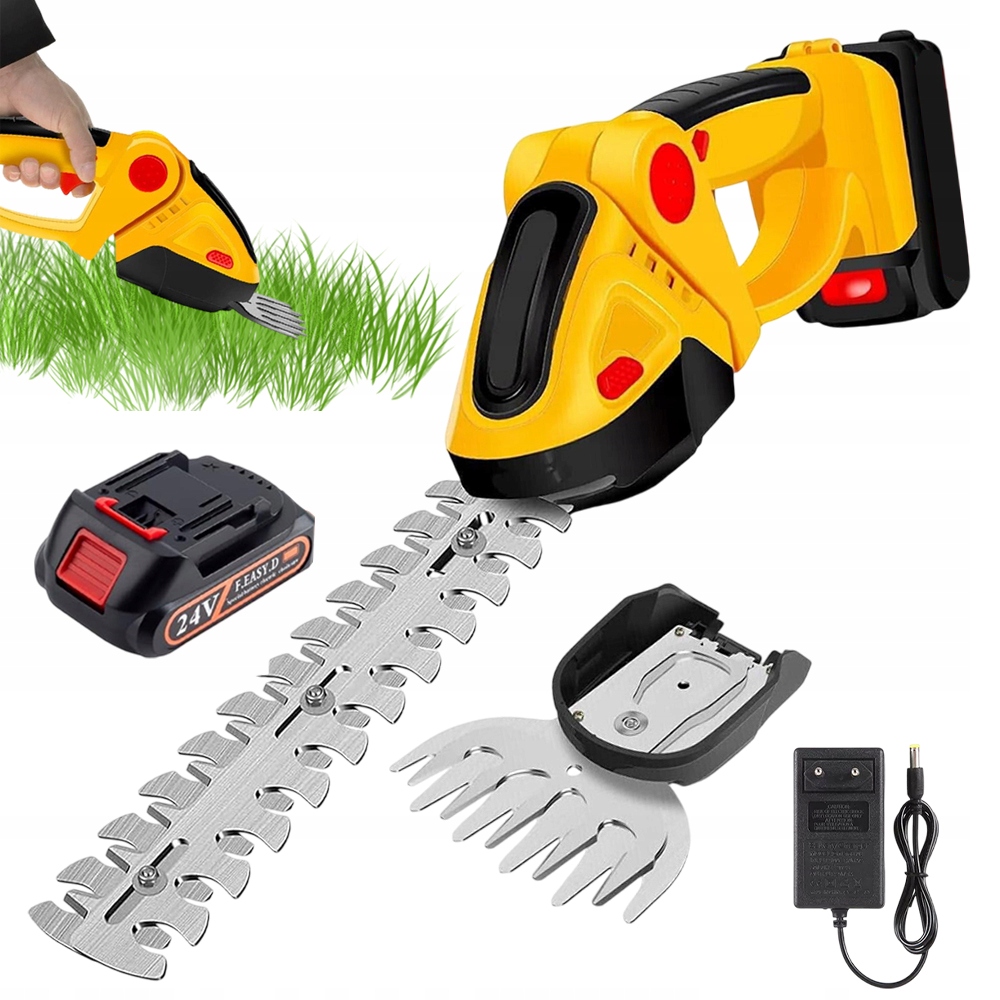 Akumulátorové Nůžky Na Živý Plot Keřů Aku Čepel 390W 1500mAh