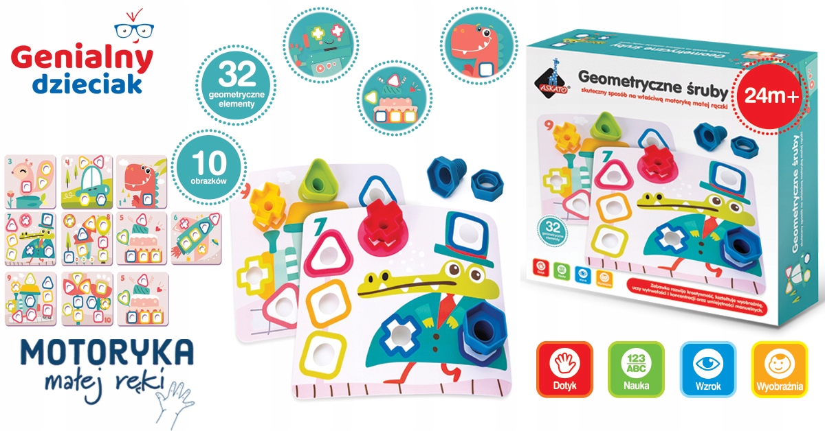 GENIALNY DZIECIAK GEOMETRYCZNE ŚRUBY ASKATO Marka Askato
