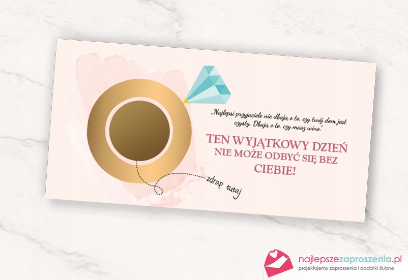 PROŚBA O ŚWIADKOWANIE Zdrapka - moją świadkową? Marka inny