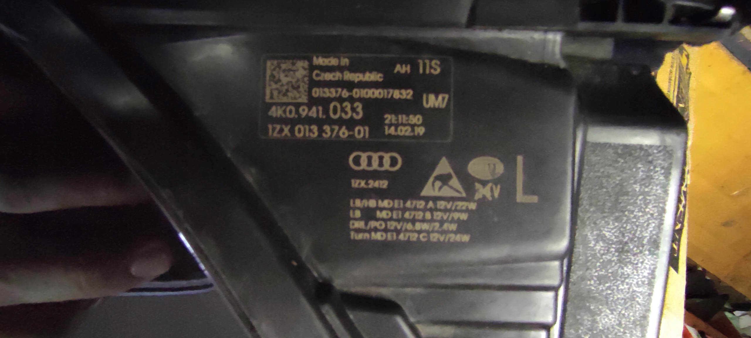 Audi A6 4k0941033 light Led left complete z control unit C8 4K Full led