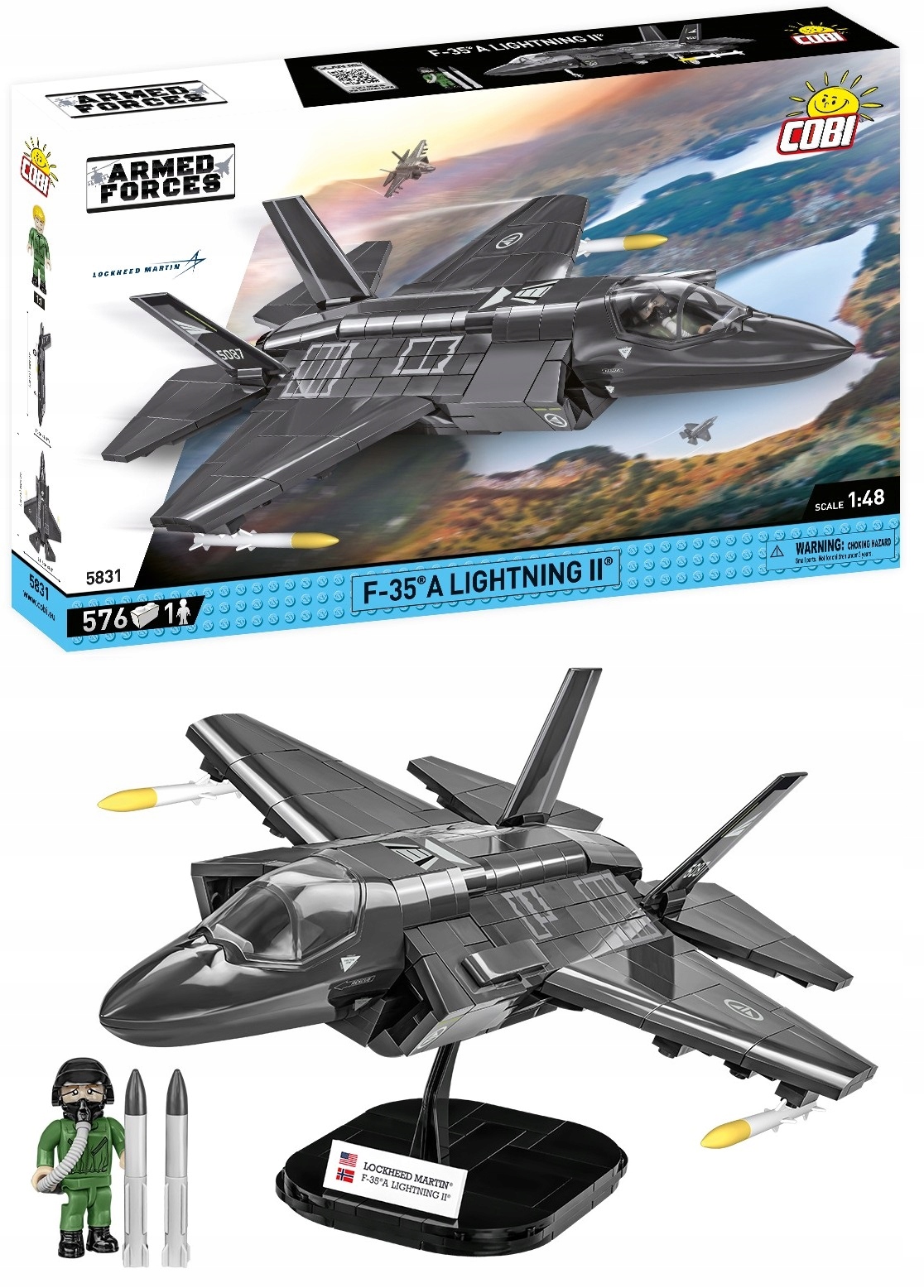 Cobi 5831 Samolot F-35A Lightning II Norge Klocki