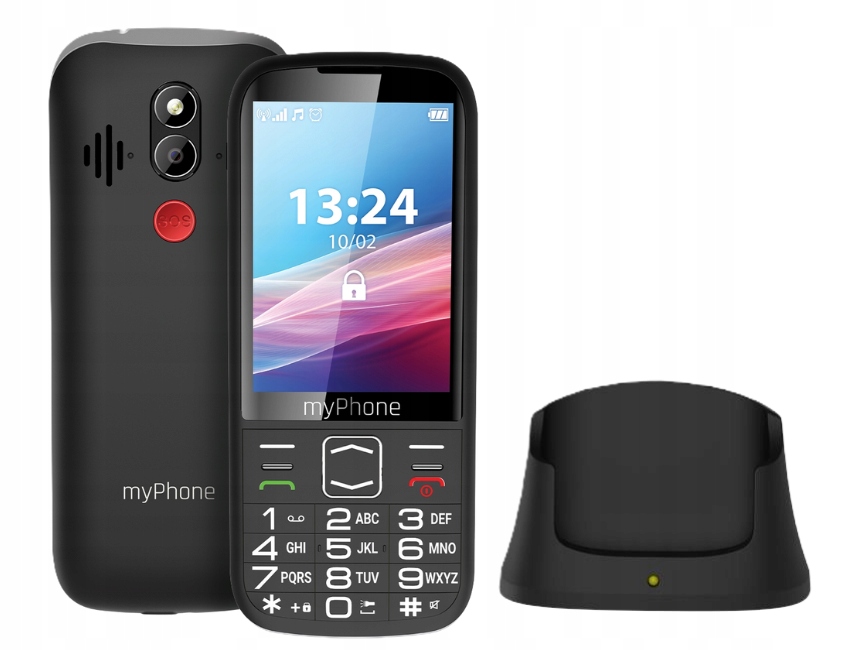 Telefon komórkowy myPhone Halo 4 Lte , 4G , Duże Klawisze Baza ładująca