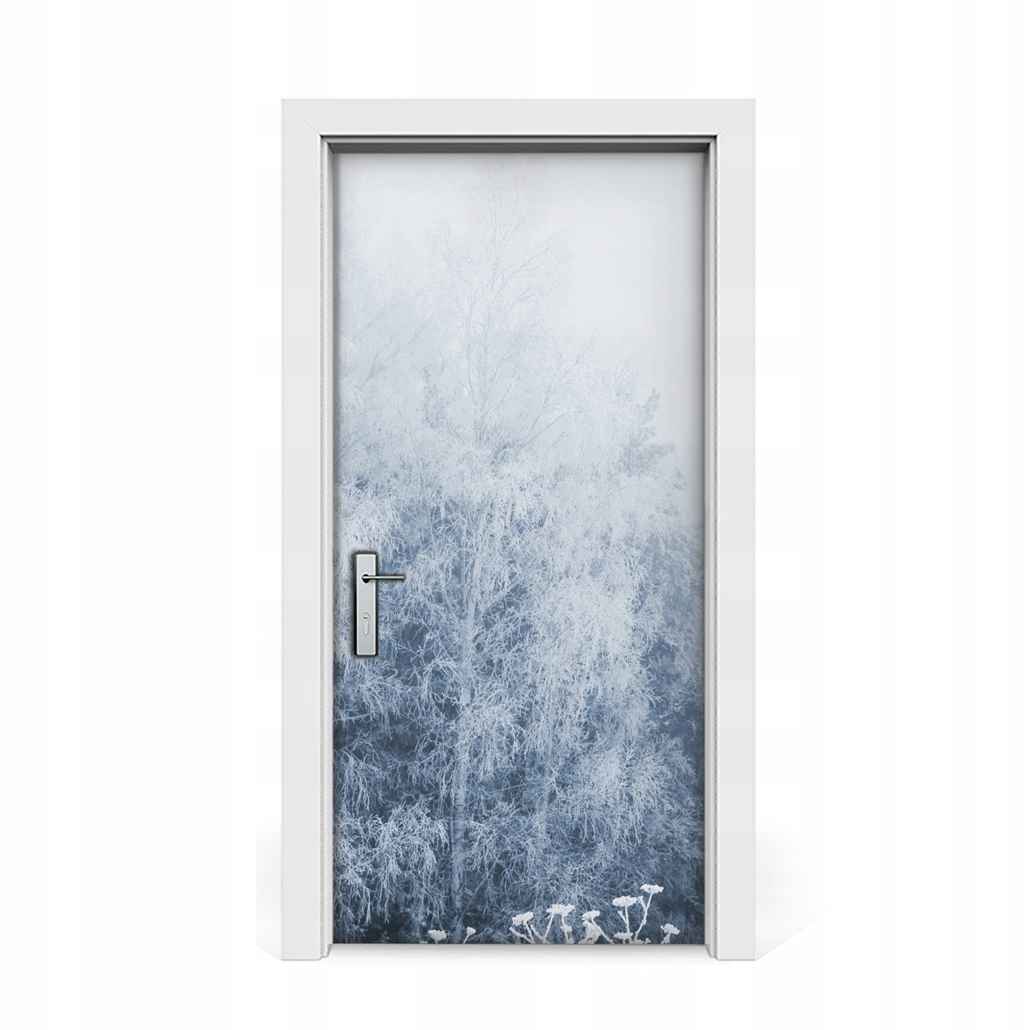 

Naklejka na drzwi Zimowe drzewa krajobraz 95x205