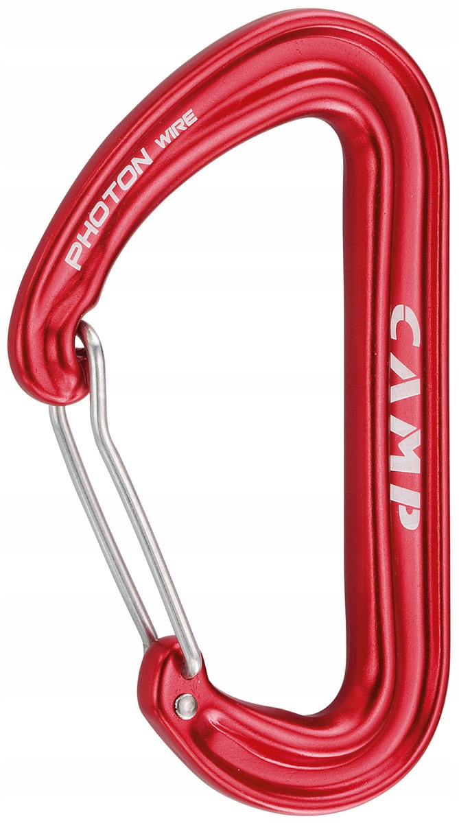 Photon Wire straight gate karabinek, kolor red
