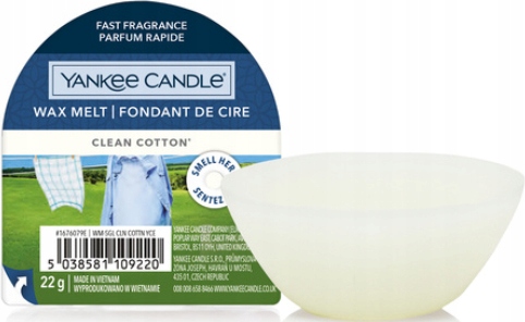 

Yankee Candle wosk zapachowy Clean Cotton 22g
