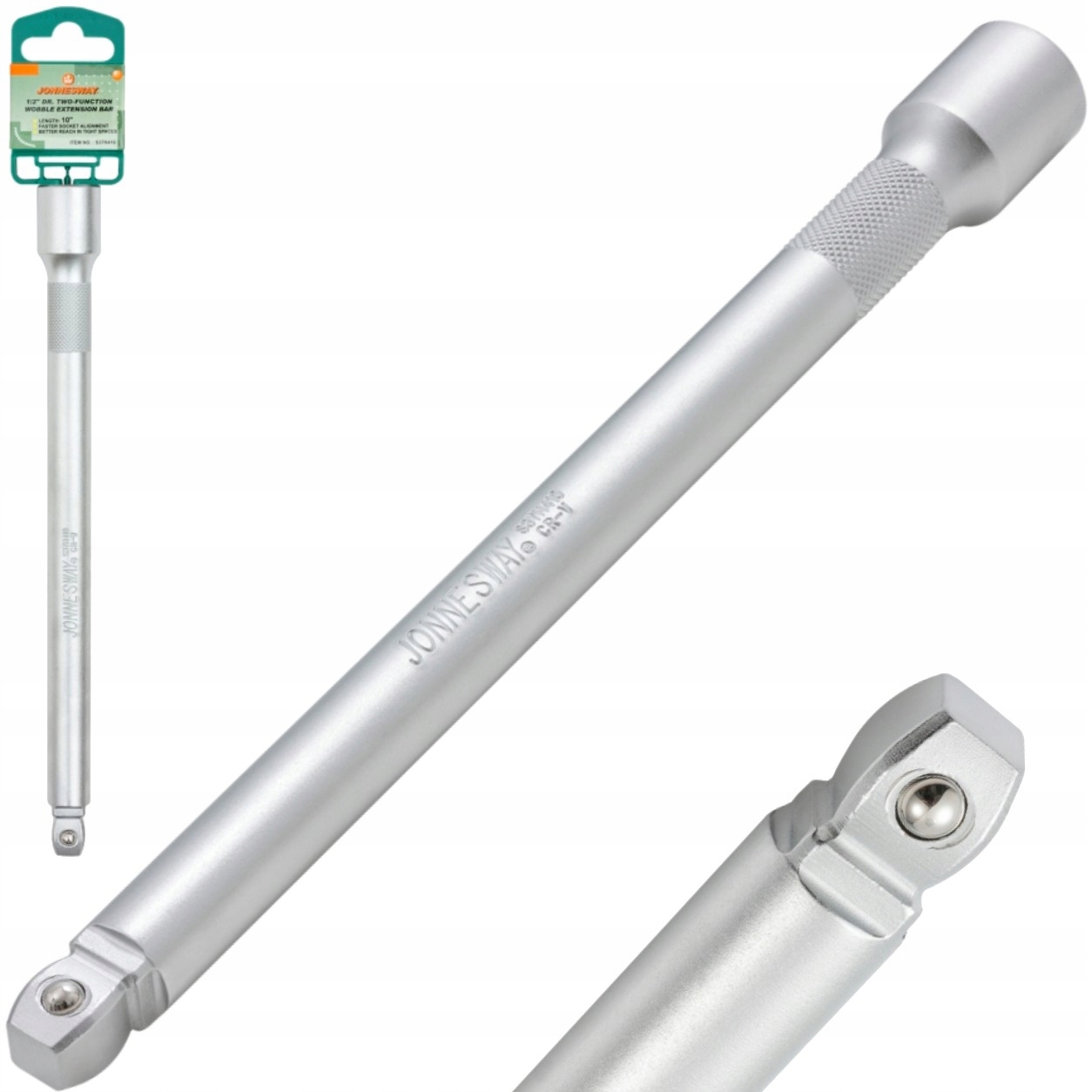 Przedłużka dwustopniowa typu Wobble 1/2" 250mm do grzechotek Jonnesway CrV