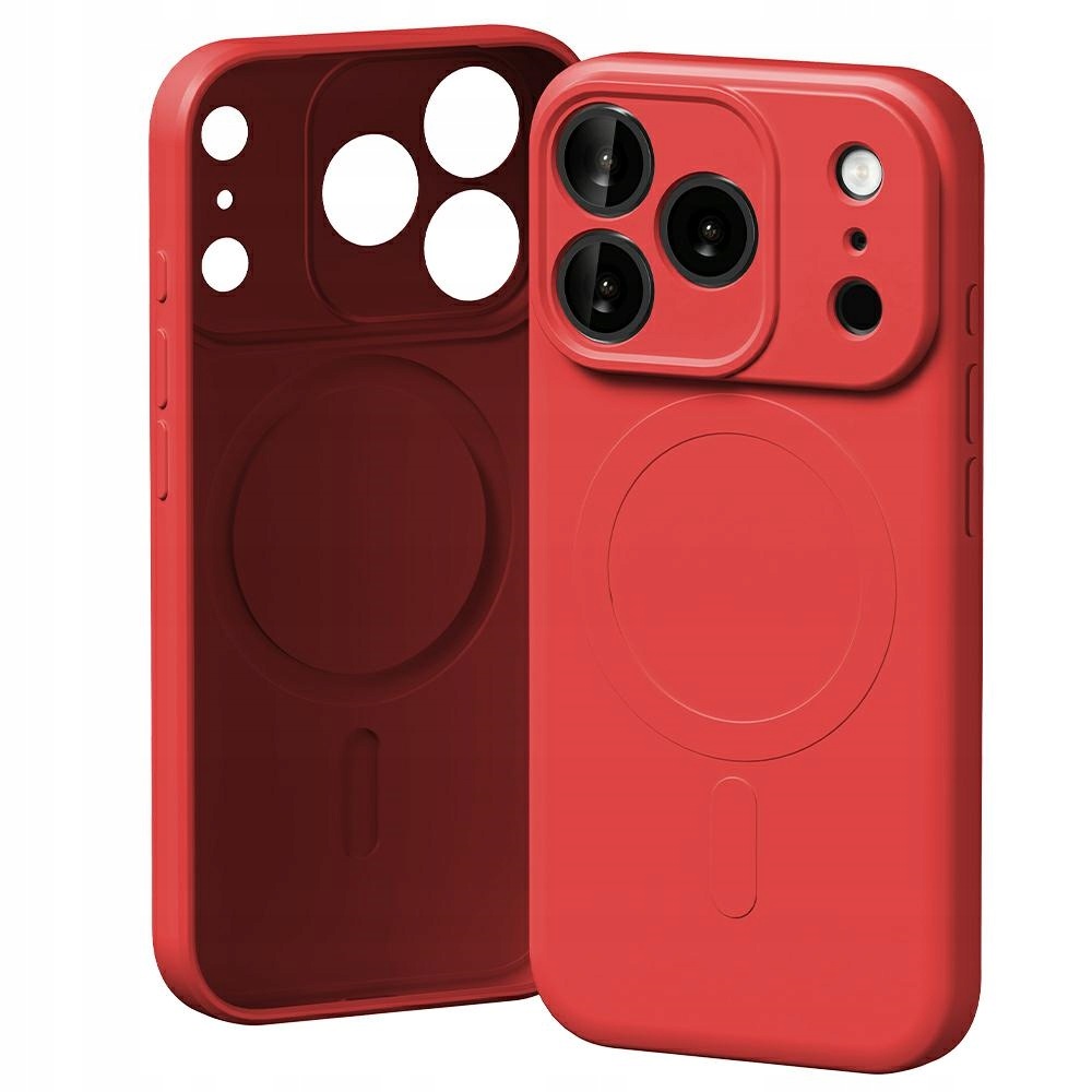 Etui Mercury Semi-Silicone MagSafe do iPhone 17 Pro czerwony