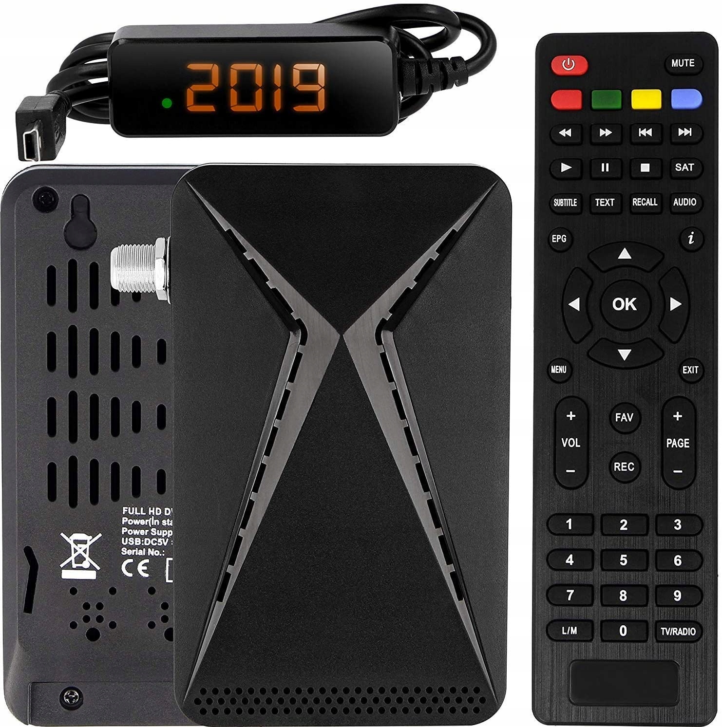 Tuner satelitarny DVB-S2 Echosat OM-26100 Full Hd 1080p Hdmi