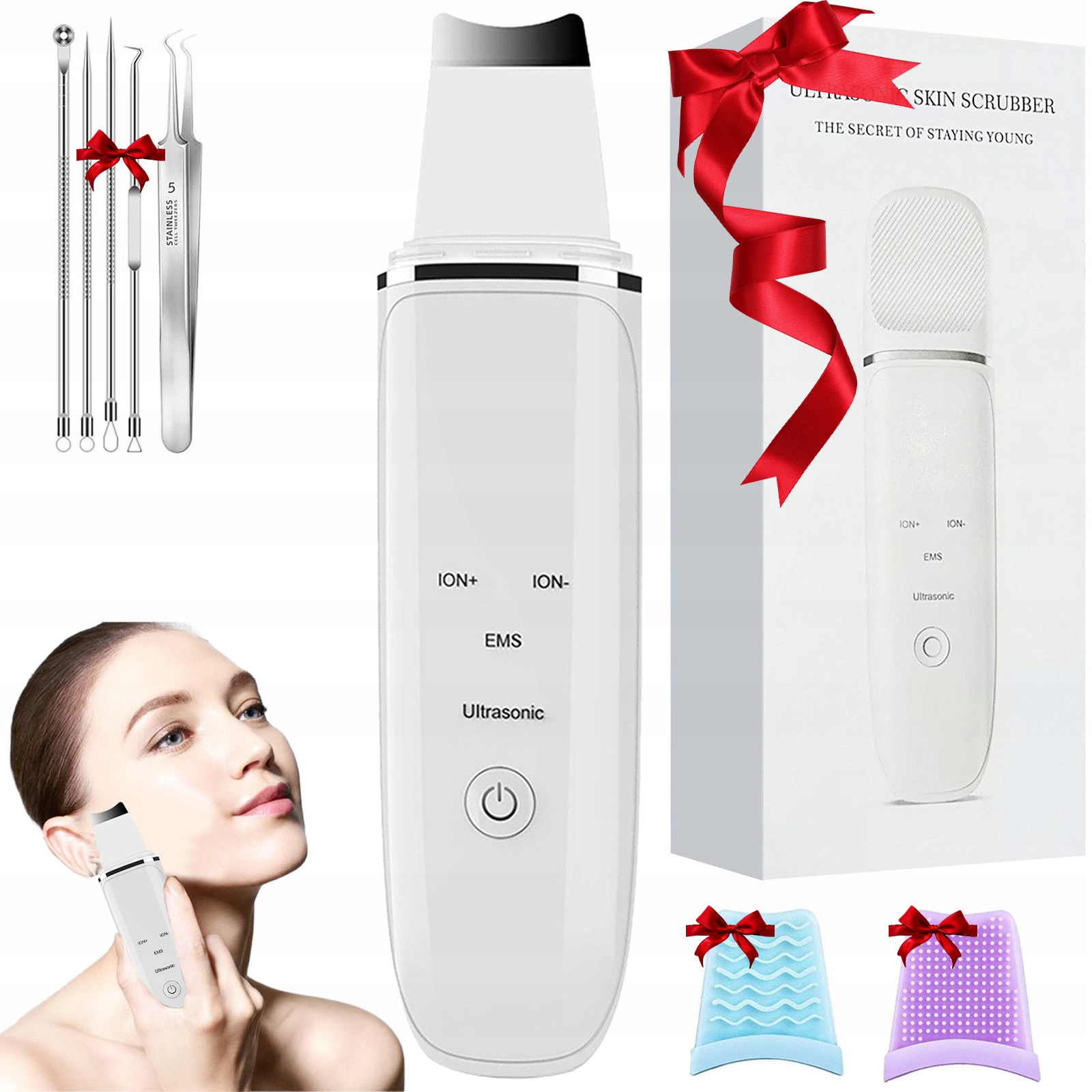 Kavitační Peeling Bezdrátový 4v1 Ems IONT<bos>OFORÉZA Sonoforéza Peeling Tváře