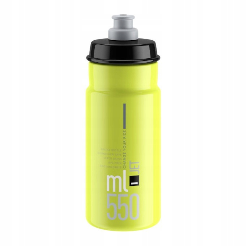 Elite Jet bidon yellow black logo 550ml