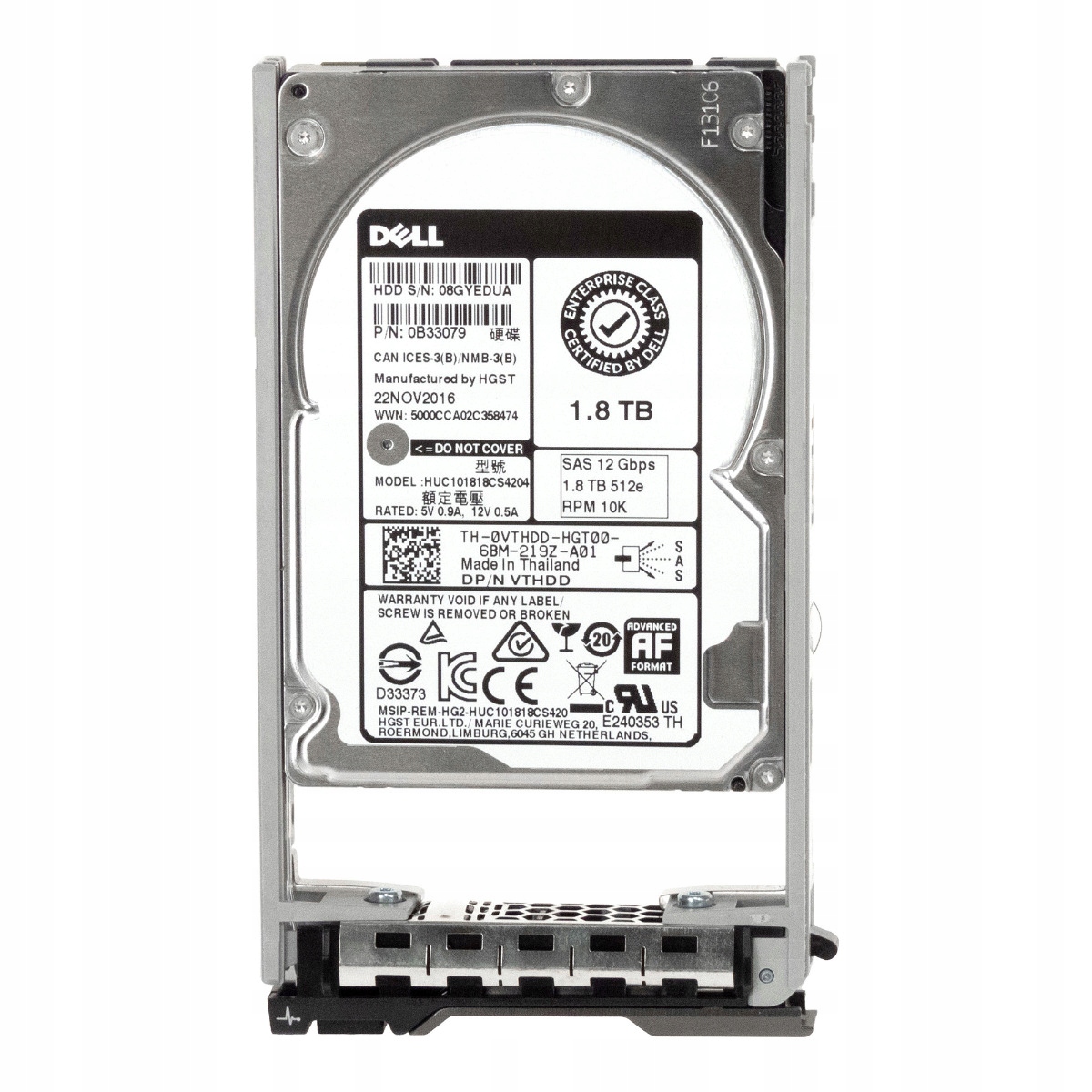 Dell 0VTHDD 1,8TB SAS-3 10K 128MB 2,5'' HUC101818CS4204