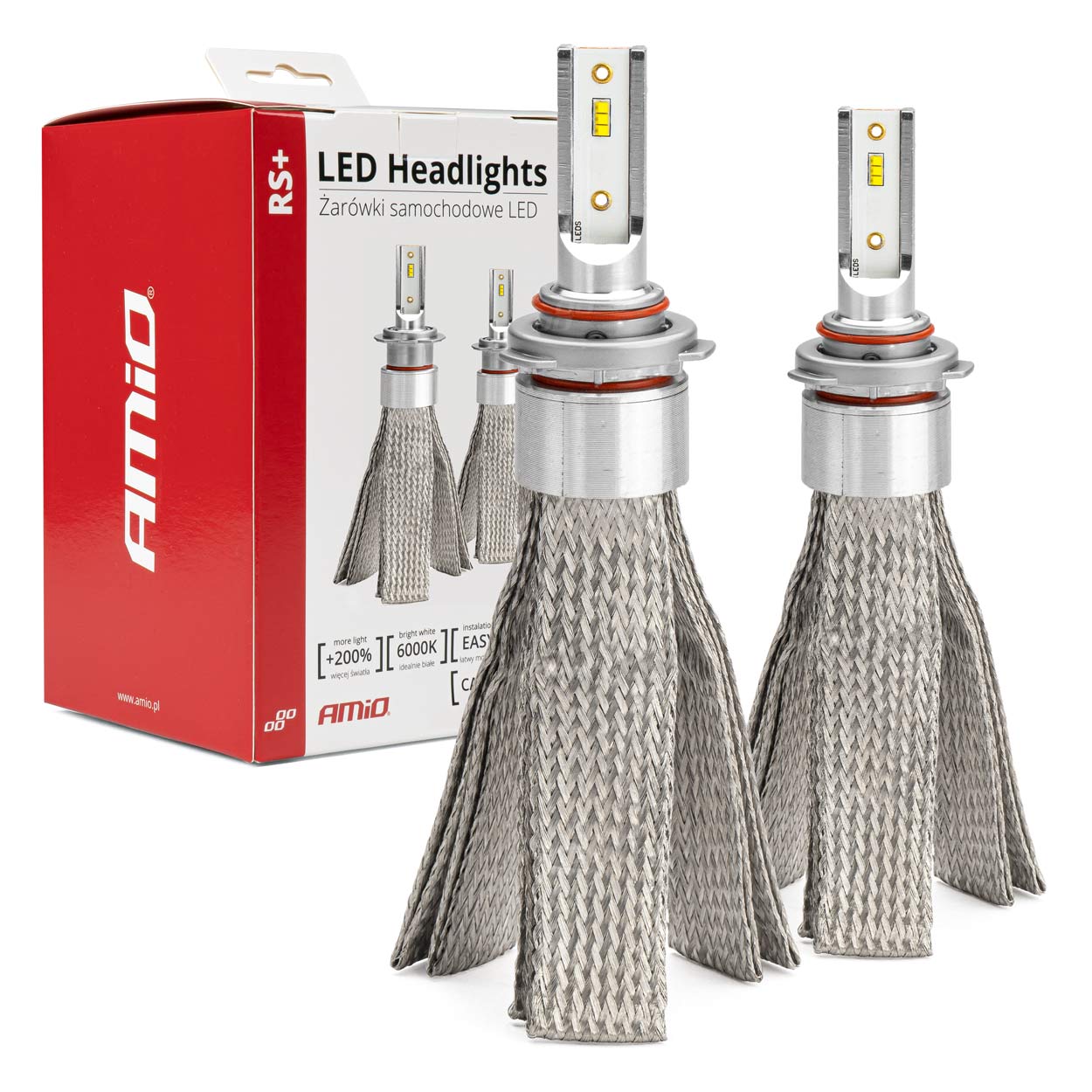 Led žiarovky HB3 9005 Amio Rs+ Canbus 6000K 50W Slim 2ks