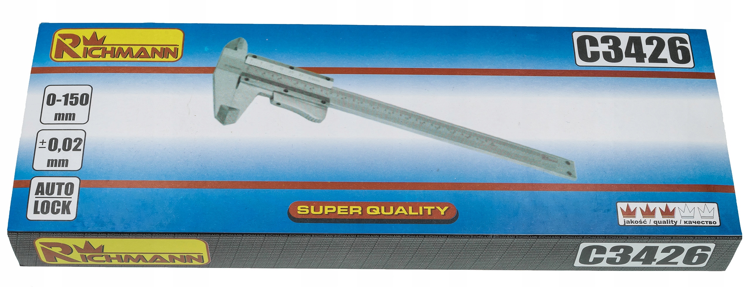 SUWMIARKA ANALOGOWA NONIUSZOWA 150MM ETUI RICHMANN Marka RICHMANN