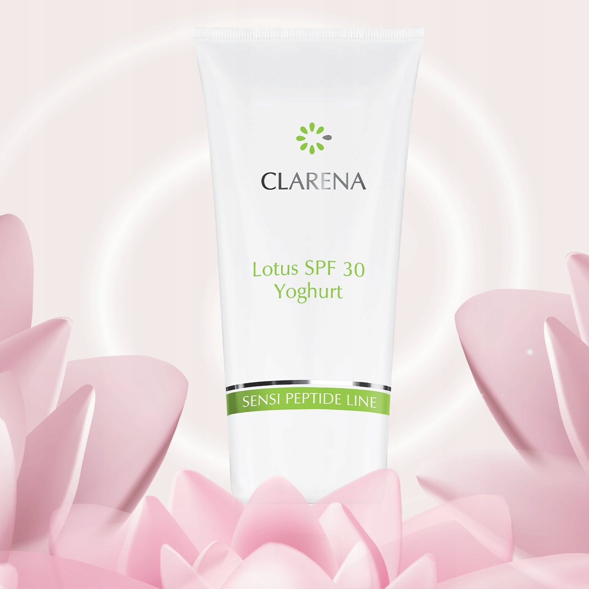 Clarena Krem Przeciwsłoneczny do Twarzy Lotus SPF 30 Yoghurt 30 ml Działanie ochrona UV